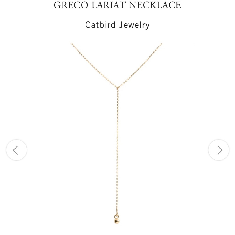 BRAND NEW UNOPENED Catbird Greco Lariat Necklace